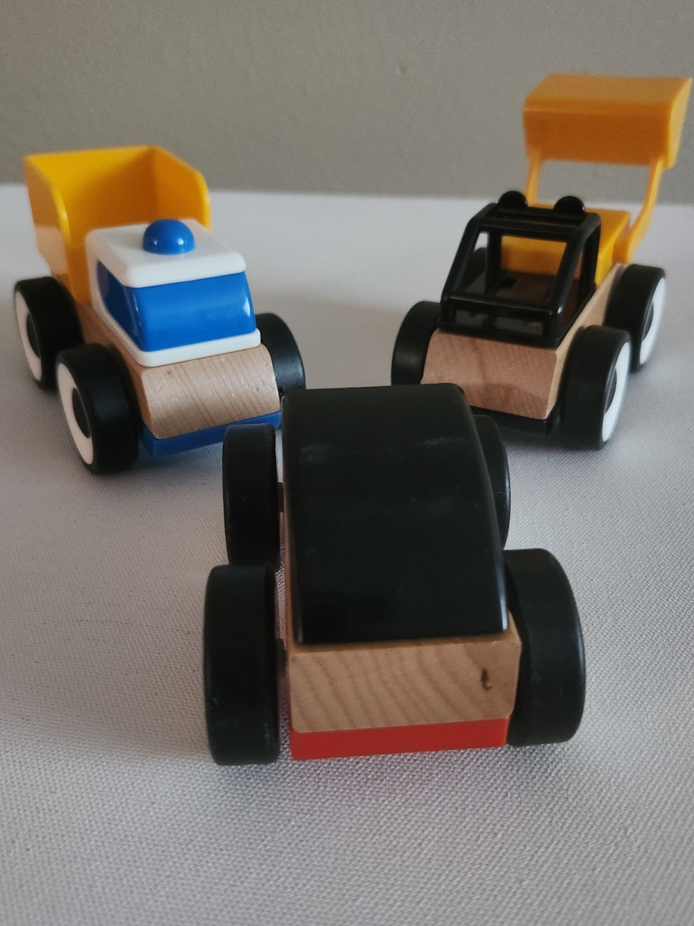 IKEA LILLABO Wooden Toy Trucks Set of 3